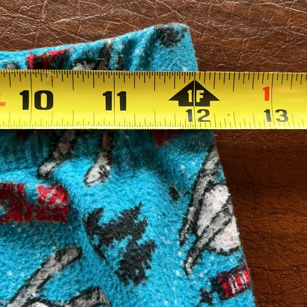 Kids Ski Long Pajama Set with Flannel Pants sz 8/10